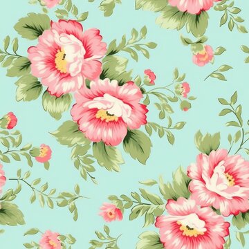 Seamless floral pattern background
