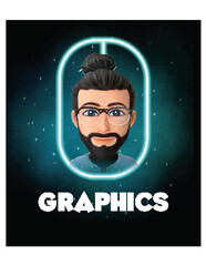 a 3rd character with glowing background