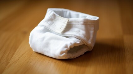 single cloth diaper on a clean surface, generative ai