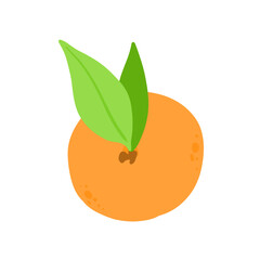 orange fruit with leaves