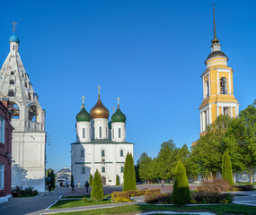 Cathedral Square. Kolomna Kremlin. Kolomna. Moscow region. Russia May 2023