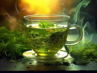 cup of green tea