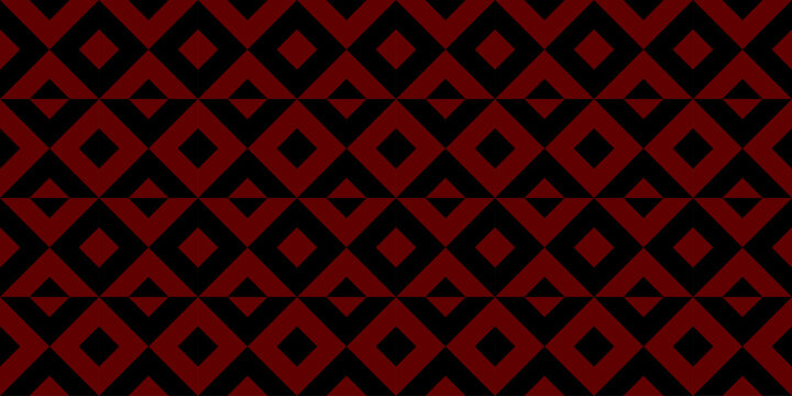 Naklejka Geometric seamless pattern with rhombuses. Modern op art abstract background.