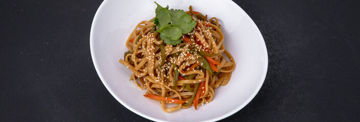 Italian pasta with vegetables