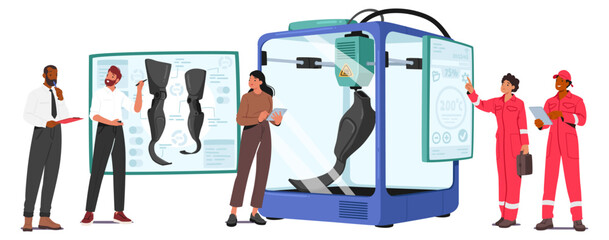 Leg Prosthesis Undergoes High-temperature Testing In A Glass Chamber To Ensure Its Durability And Resistance To Heat