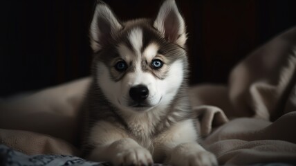 Gentle Alaskan Malamute Pup