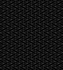 Elegant geometric seamless pattern. Stylish triangular grid texture.