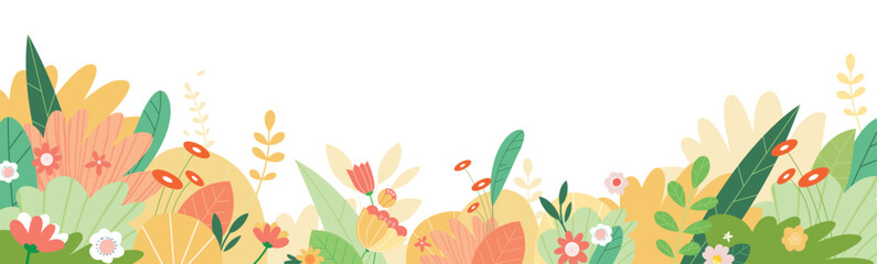 Nature background. Vector illustration for graphic and web design, social media, banner, wedding, advertising,  © PureSolution