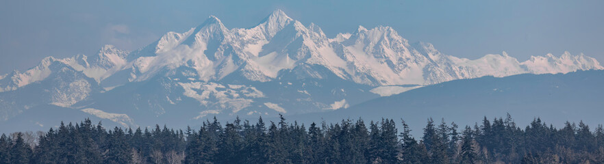Mountains as seen from Blaine WA