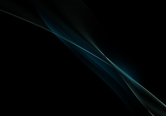 Obraz premium Abstract background waves. Blue and black abstract background for wallpaper oder business card