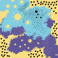 abstract background with splashes