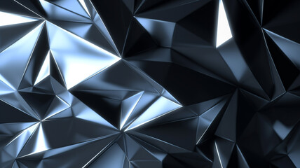 metallic polygonal texture abstract geometric background wallpaper ai generative