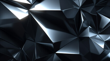 metallic polygonal texture abstract geometric background wallpaper ai generative