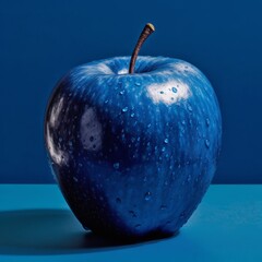 blue apple on blue