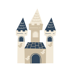 fairytale castle illustration