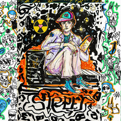 Obraz premium graphitty