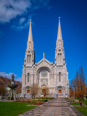 Basilica of Sainte-Anne-de-Beaupre, historic Catholic church in Quebec, one of the eight national shrines of Canada