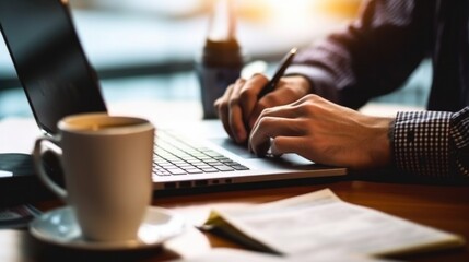 journalist writing an article. generative ai