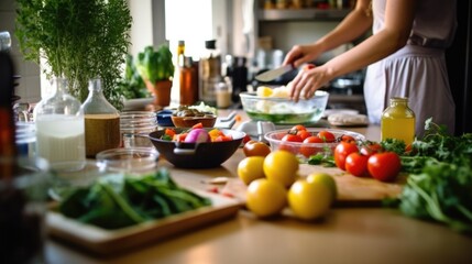 person taking a cooking class or learning a new recipe generative ai