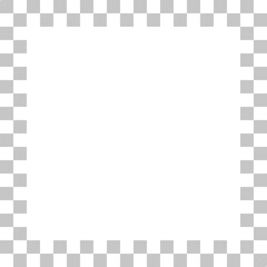 Checkers frame white background. Photo frame. Sport game. Vector illustration.