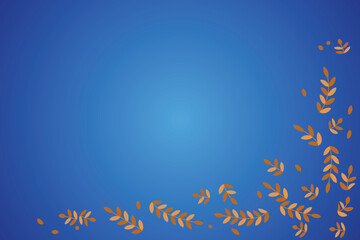 Space copy Blue background whit flower frame