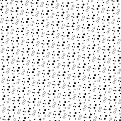 The screentone consists of double white circles and double black dots of different sizes.