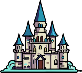 Obraz premium castle png graphic clipart design