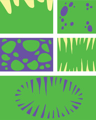 Dino Themed Vector Textures and Swatches