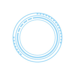 Circle Futuristic Frame