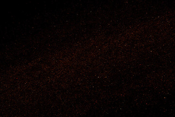 Starry night sky.  Galaxy space background.  Dark red night sky with stars. 