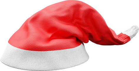 3D Render Red Santa Hat