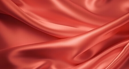 Obraz premium red peach silk background