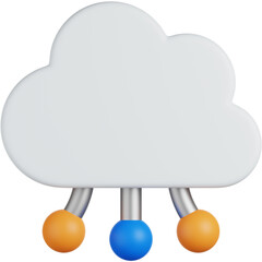 Cloud Computing 3D Icon