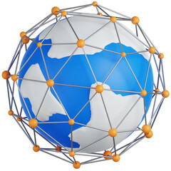 Network 3D Icon