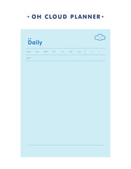 (Cloud) to do Planner. Plan your day make dream happen.