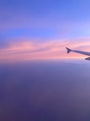 view from airplane window, Clear Skies 