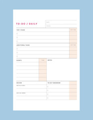  daily planner. Plan your day make dream happen.