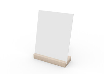 Table tent mockup design