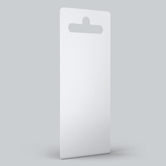 realistic white alkaline AA batteries in blister packed icon set. Design template for branding, mockup. Closeup isolated on white background. 3D illustration, 3D rendering.