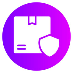 delivery insurance gradient icon