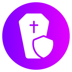 Obraz premium life insurance gradient icon