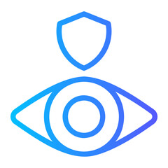 eye insurance gradient icon