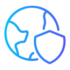 globe gradient icon