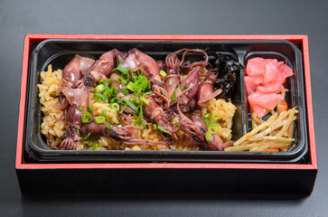 ホタルイカの炊き込みご飯