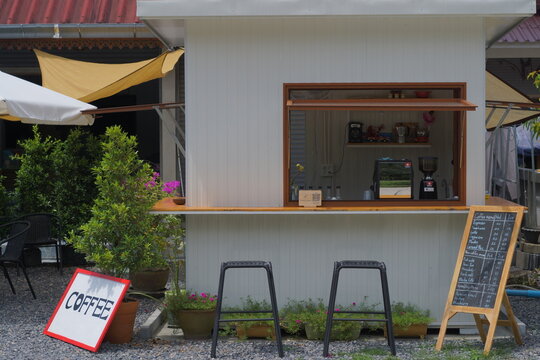 open air cafe in the city