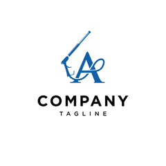 Letter A Water Jet Cleaning Vector logo icon template.eps
