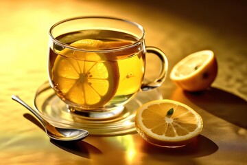 035_Korean citron tea with slices of citron, Generative AI