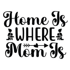 Mother's Day typography shirt design for mother lover mom mommy mama Handmade calligraphy vector illustration Silhouette