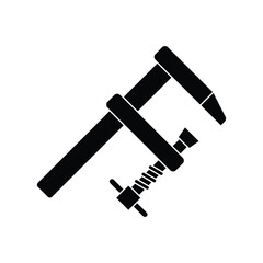 Clamp icon design isolated on white background. vector illustration