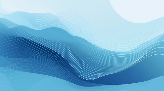 A blue background with waves. Created with Generative AI tools.